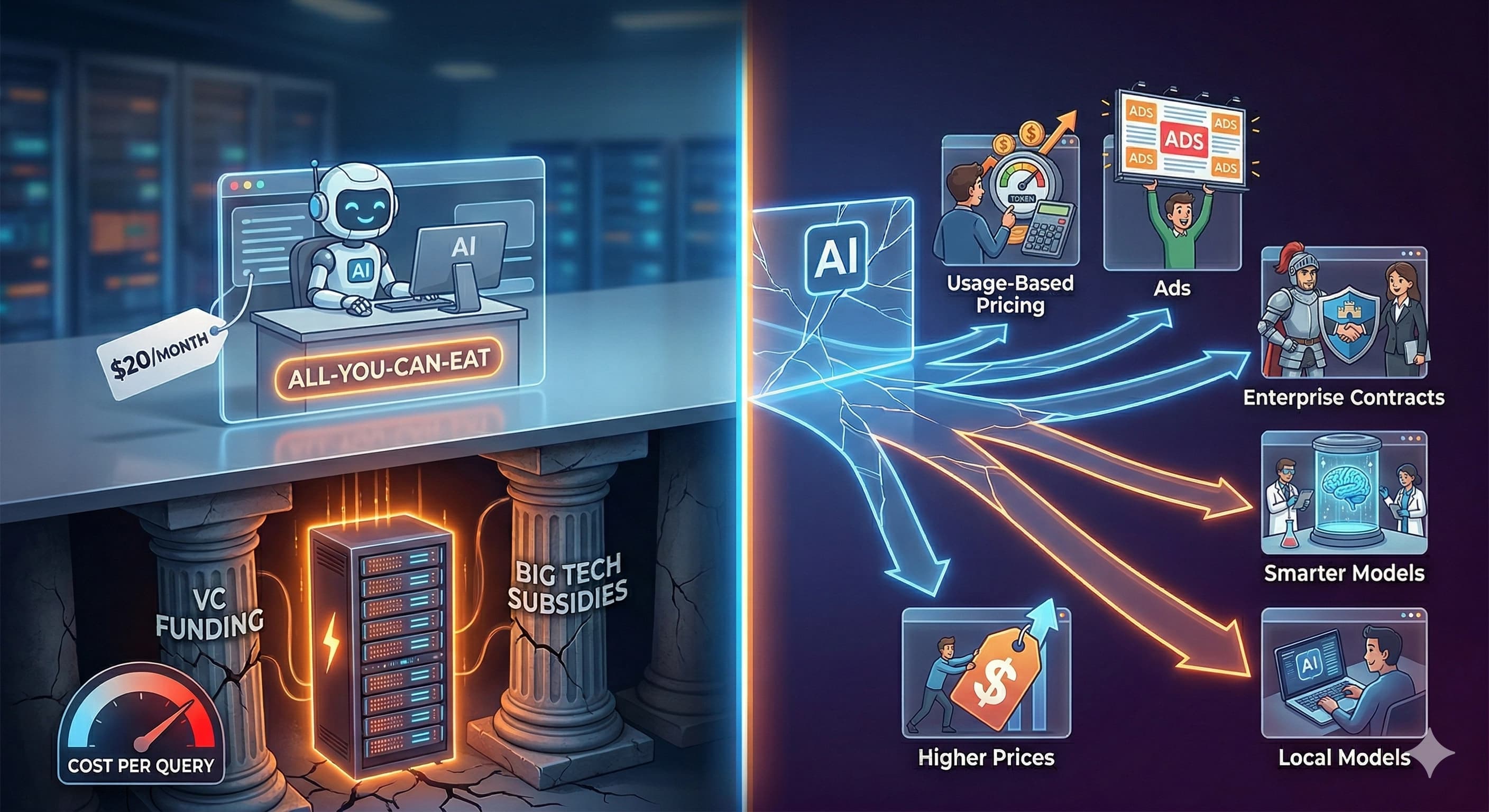 AI subscriptions are subsidized. Here's what happens when that stops.